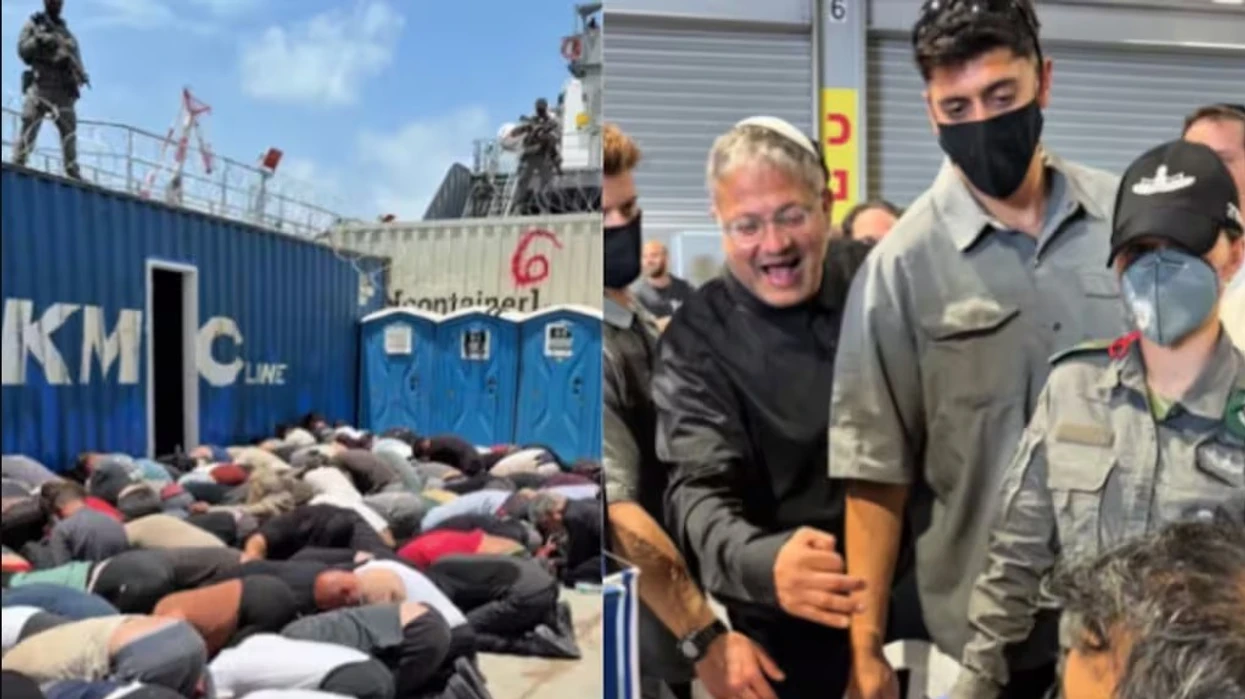 Ministri izraelit Itamar Ben-Gvir publikoi video ku tall aktivistët e ndaluar të flotës, duke përfshirë edhe shqiptarin Baki Goxhaj.