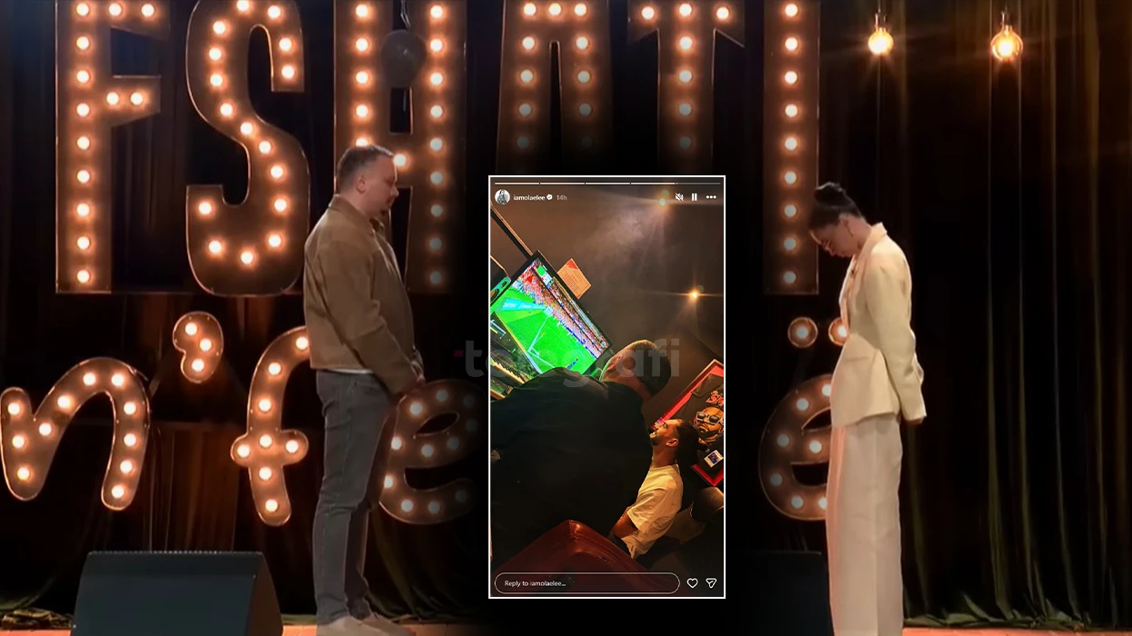 Adioni dhe Fabiani, pas tensioneve në Ferma VIP, shfaqen bashkë në një fotografi duke luajtur video-lojëra.