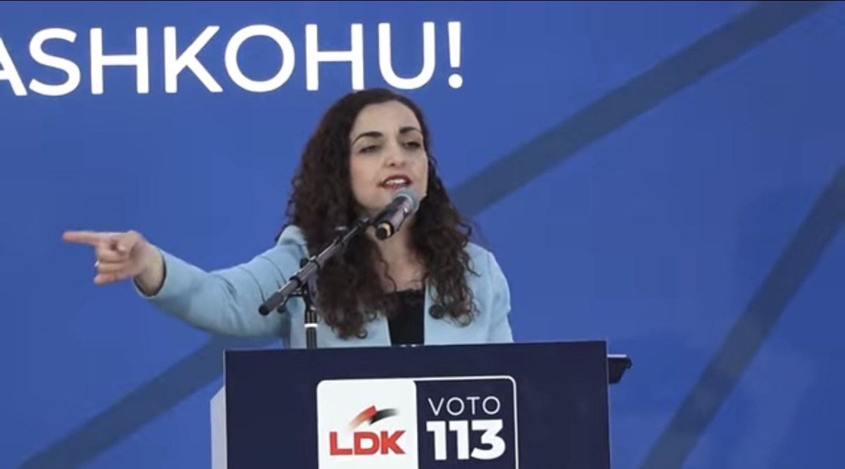 Vjosa Osmani premton lobim të fuqishëm për anëtarësimin e Kosovës në NATO në tubimin e LDK-së në Lipjan.