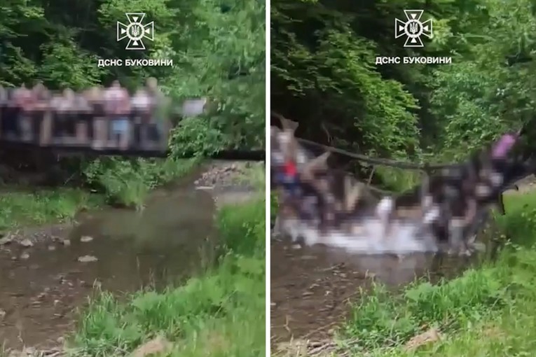 Ura prej druri shembet në Ukrainë, fëmijët bien në lumë gjatë ekskursionit