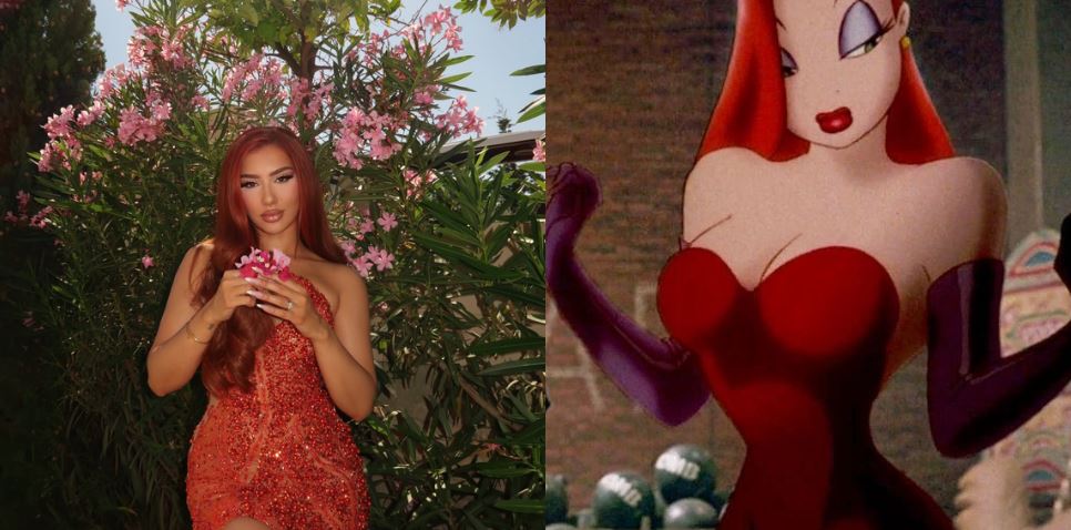 Melinda Ademi në rolin e ‘Jessica Rabbit’ të jetës reale