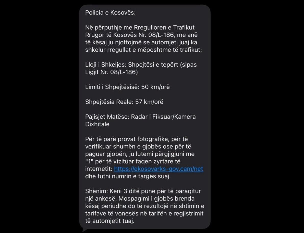 Kujdes nga SMS-të mashtruese që kërkojnë pagesa për gjoba trafiku