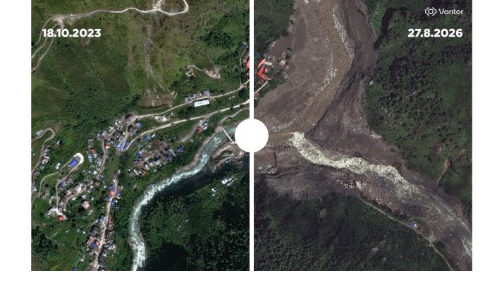 Përmbytjet katastrofike në Nepal zbulojnë shkatërrim masiv nga sateliti