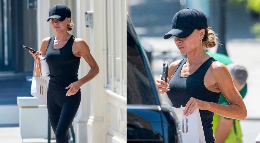 Victoria Beckham shfaqet sportive dhe e freskët pas trajtimit të bukurisë në Londër