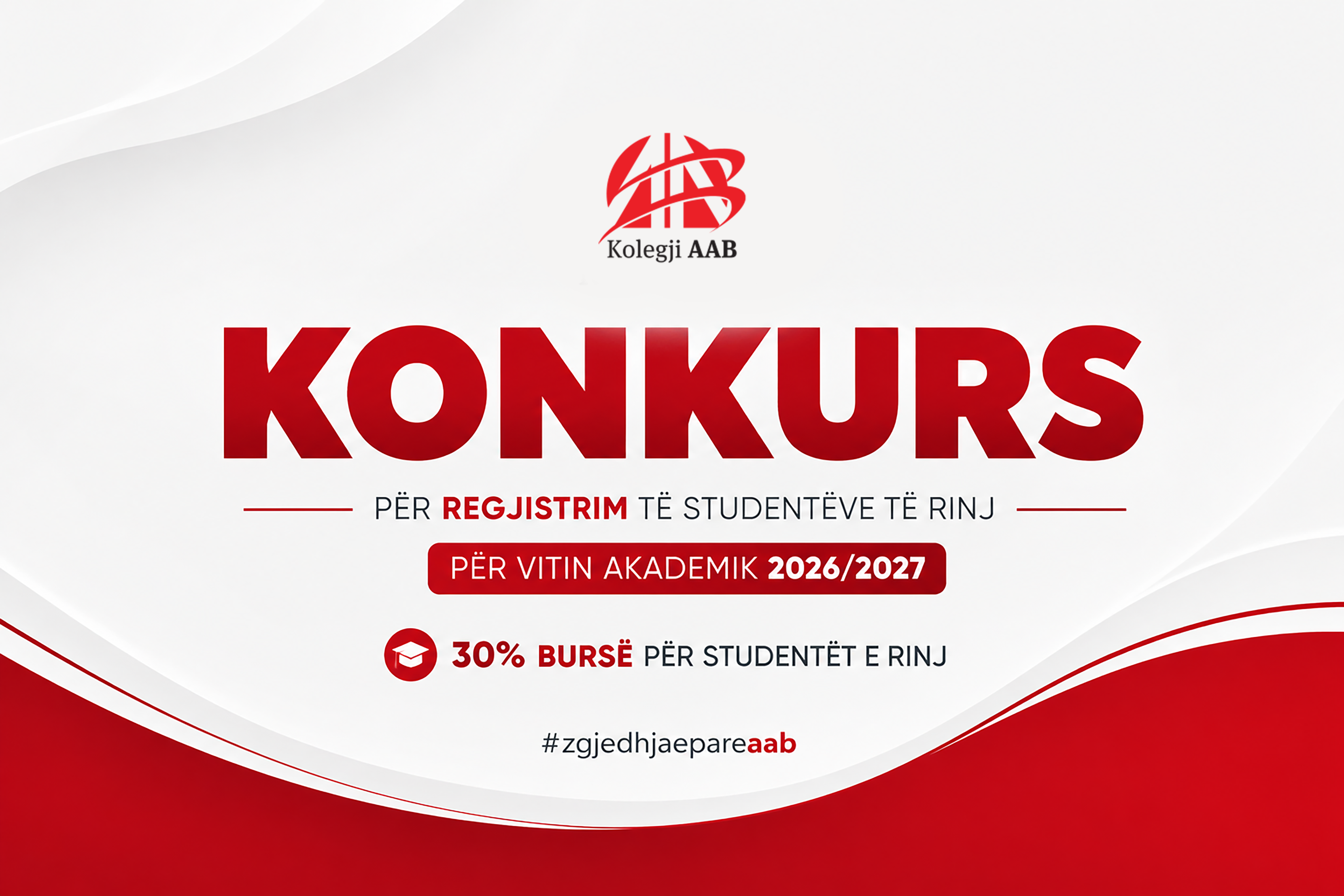 Hapet konkursi në Kolegjin AAB me bursë 30% për studentët e rinj