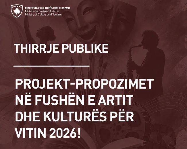 Shtyhet afati për aplikim në Thirrjen Publike për projekte kulturore deri më 26 qershor ora 16:00.