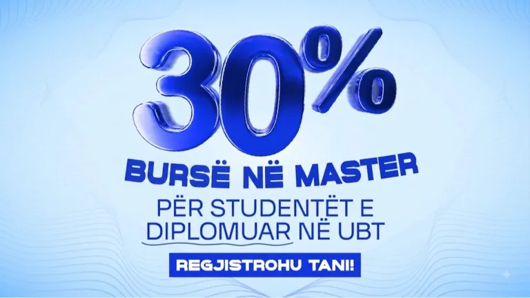 Mundësi unike për ish-studentët e UBT-së: 30% bursë për programet Master inovative