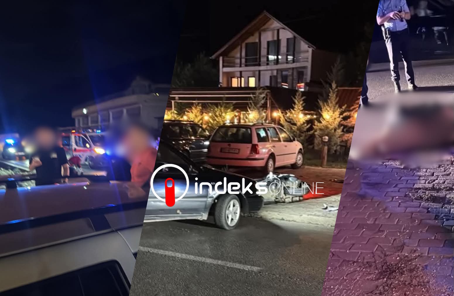 Përplasje e rëndë në Llukar, një i lënduar rëndë në aksidentin mes veturës dhe motorristit