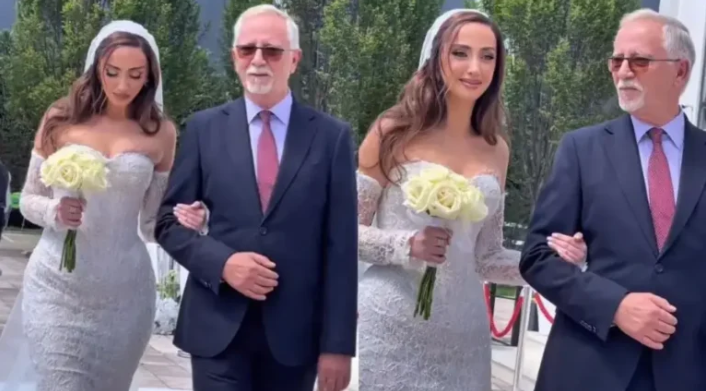 Kurorëzimi i dashurisë së Agnesës, vajzës së Shkurte Fejzës, në një ceremoni familjare