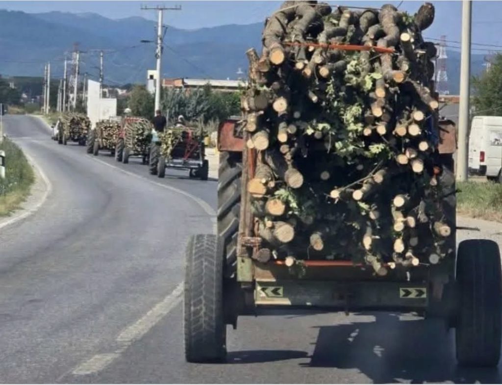 Kontroll i ashpër në Ferizaj, konfiskohen 6 traktorë me dru pa dokumentacion