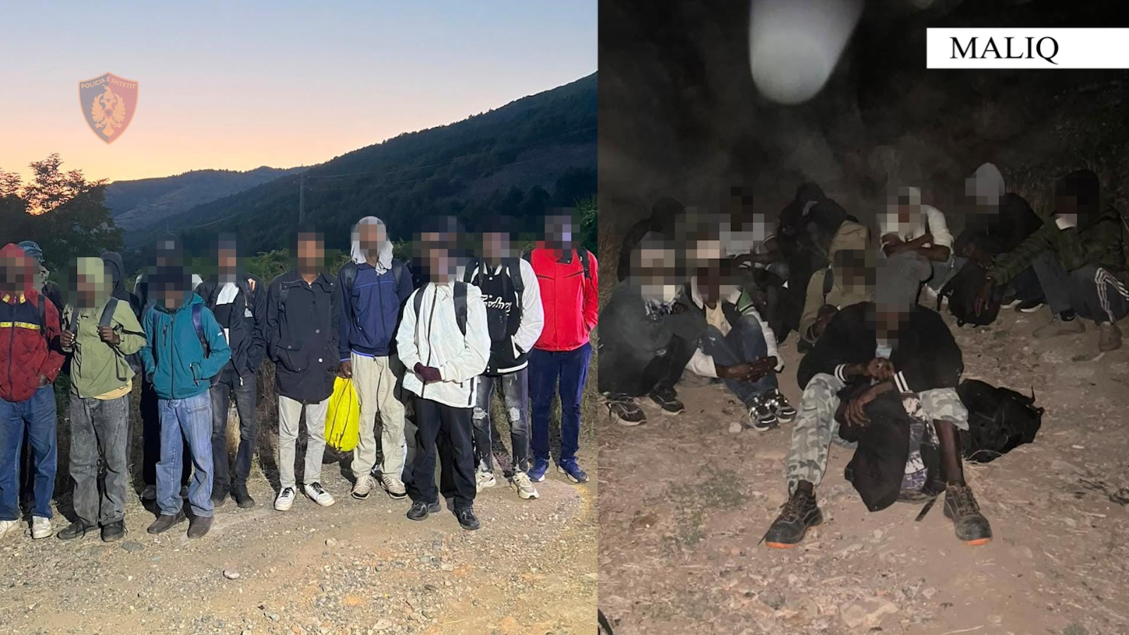 Kapen dy trafikantë që tentuan të kalonin 28 afrikanë ilegalisht drejt Malit të Zi