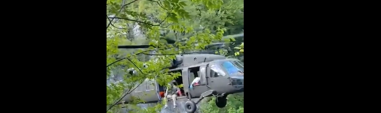 Turisti në Shalë shpëtohet pas rënies në humnerë me ndihmën e helikopterit