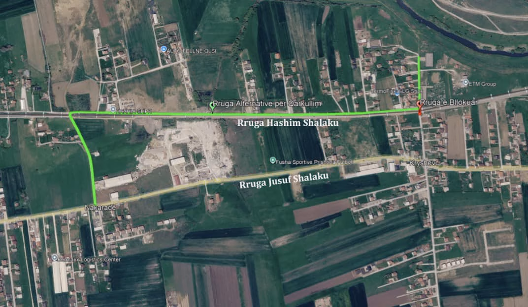Rruga “Hashim Shalaku” në Obiliq mbyllet për shkak të punimeve hekurudhore