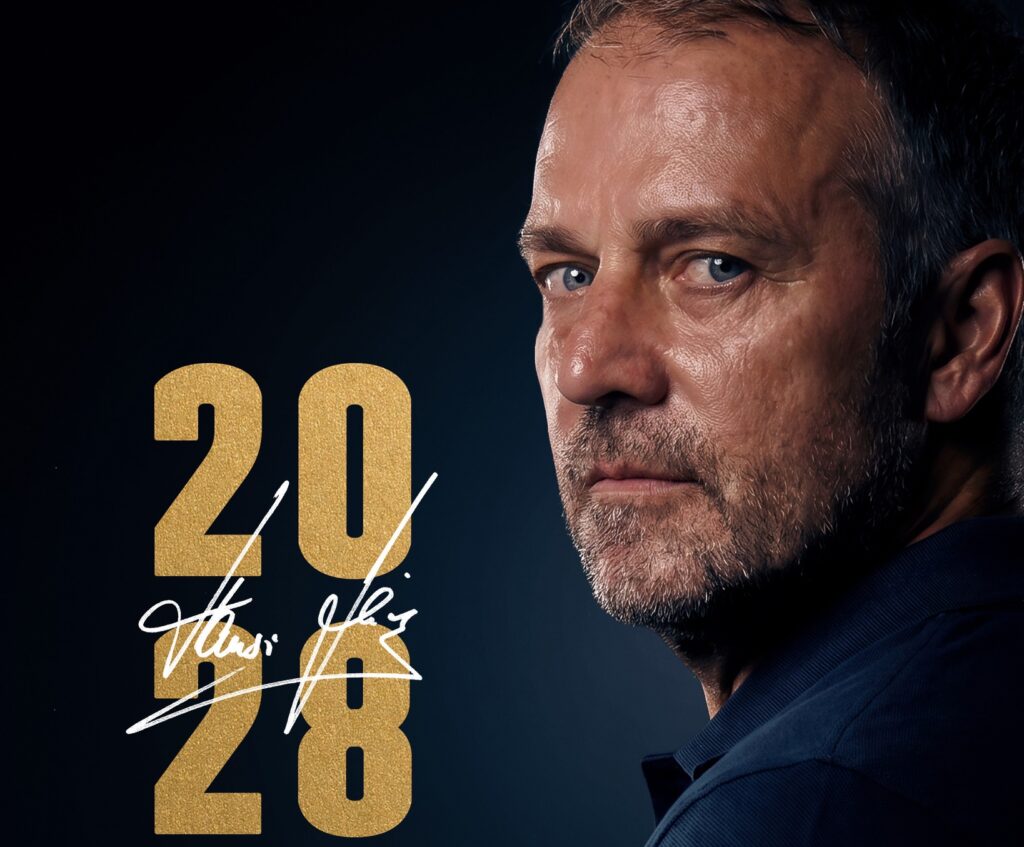 Hansi Flick ka rinovuar kontratën me Barcelonën deri në verën e vitit 2028.