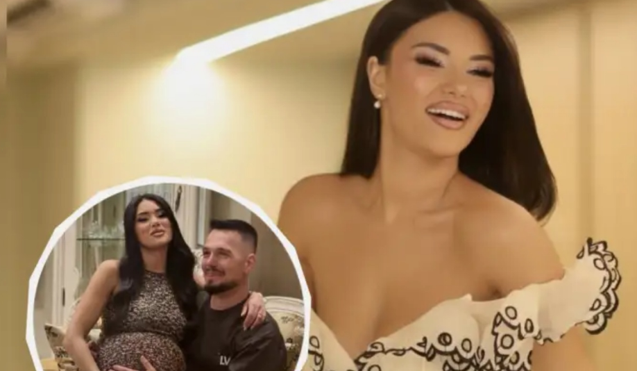 Greta Kazazi ndez imagjinatën me foton e barkut të rrumbullakosur