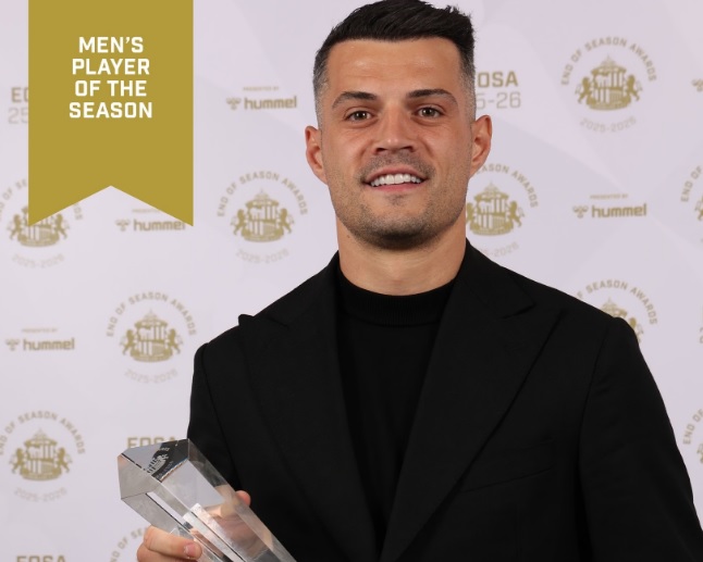 Granit Xhaka është shpallur zyrtarisht lojtari më i mirë i sezonit te Sunderland.