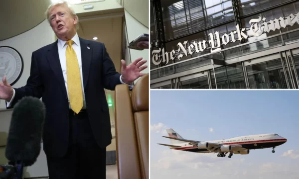 Disa gazetarë të New York Times u thirrën për të dëshmuar para një jurie federale në hetimin për rrjedhjen e informacionit mbi aeroplanin e ri Air Force One të Trumpit.
