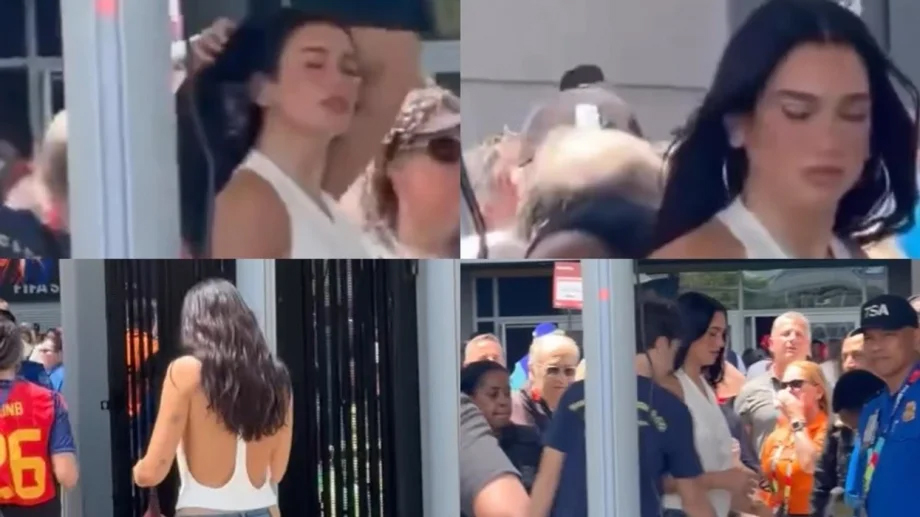Dua Lipa në finalen e Kupës së Botës 2026 në stadiumin “MetLife”