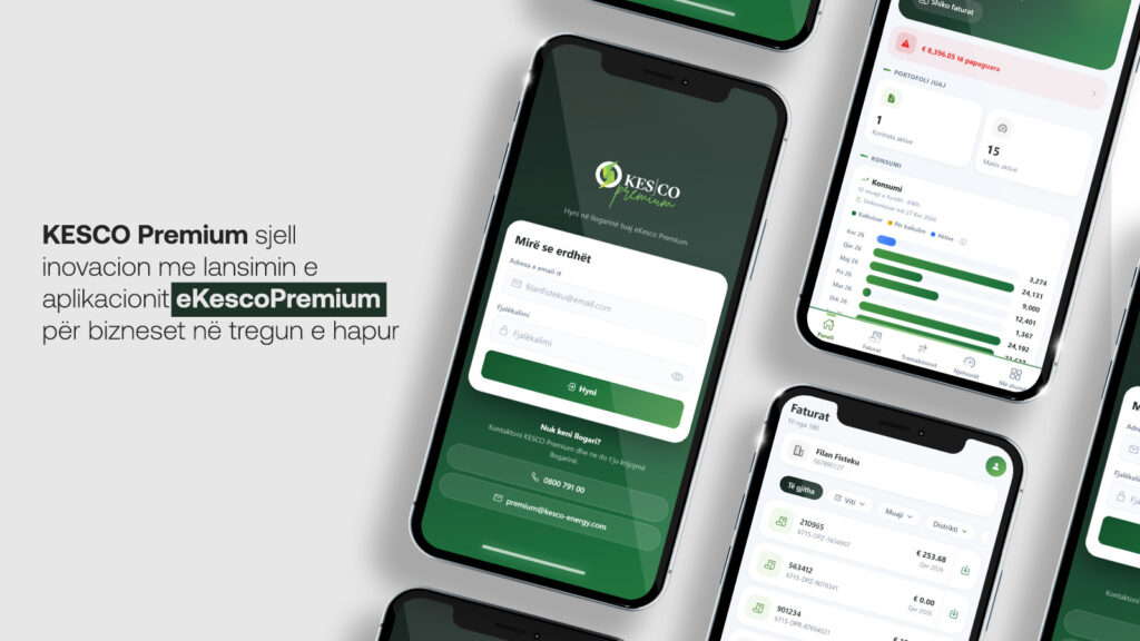 KESCO Premium revolucionon menaxhimin e energjisë me aplikacionin eKescoPremium