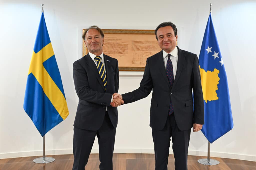 Kurti falënderon ambasadorin suedez për mbështetjen e vazhdueshme ndaj Kosovës