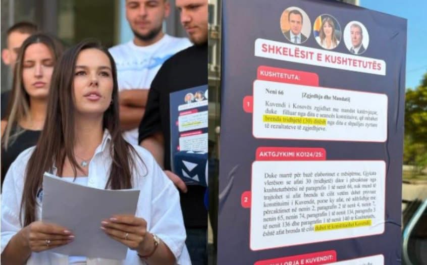 Rinia e PDK-së organizon aksion simbolik para Qeverisë së Kosovës