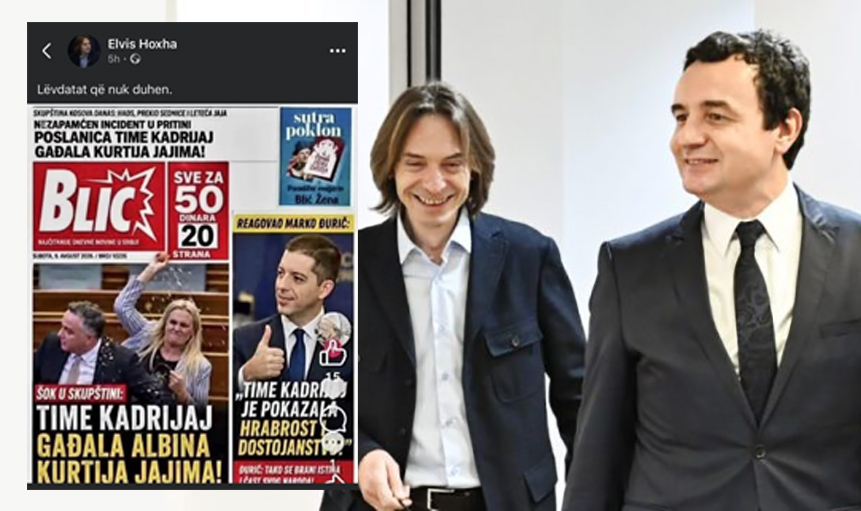 VV-ja shpërndan ballinë të rreme për lavdërimin e Kadrijajt nga Gjuriç