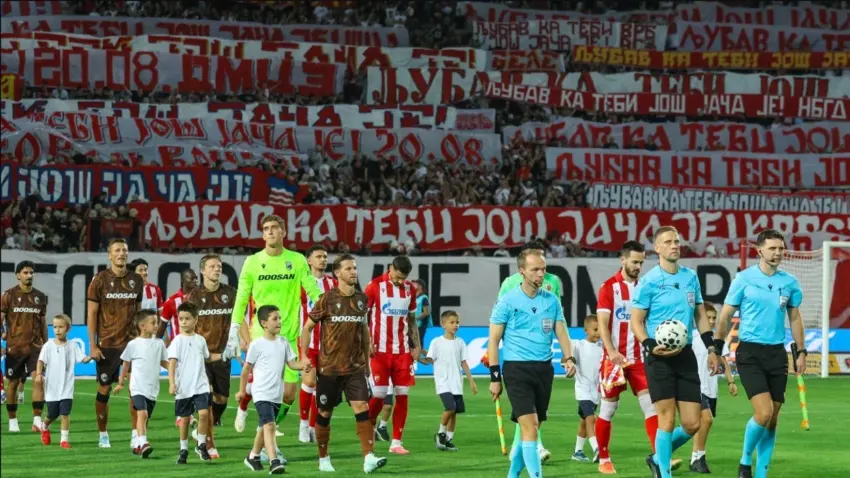 UEFA dënon Crvena Zvezdën me 99,500 euro gjobë dhe paralajmëron mbylljen e pjesshme të tribunës veriore në ndeshjen e ardhshme për mesazhet diskriminuese të tifozëve.