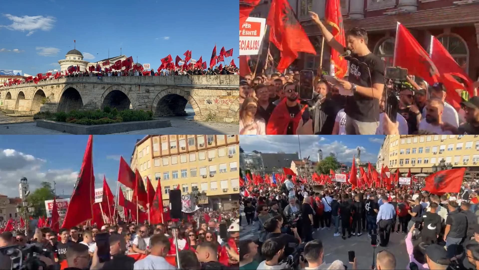 Studentët shqiptarë në Maqedoninë e Veriut protestojnë sërish dhe kërkojnë dorëheqjen e ministrit të Drejtësisë Fillkov.