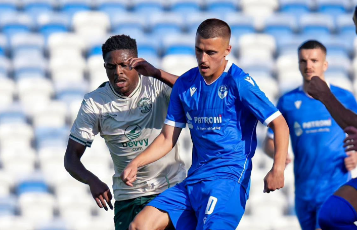 Hibernian udhëheq 3-0 ndaj Malishevës pas pjesës së parë në ndeshjen kthyese të UEFA Conference League.