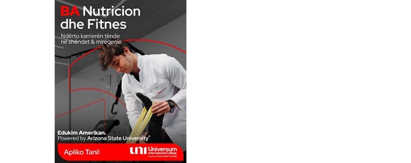Programi i Ri Bachelor në Nutricion dhe Fitnes me Fuqinë e Arizona State University në UNI