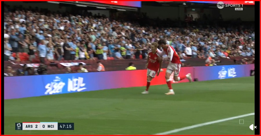 Arsenal thellon epërsinë në finalen e Superkupës me golin e tretë të Ødegaard në minutën e 48-të.